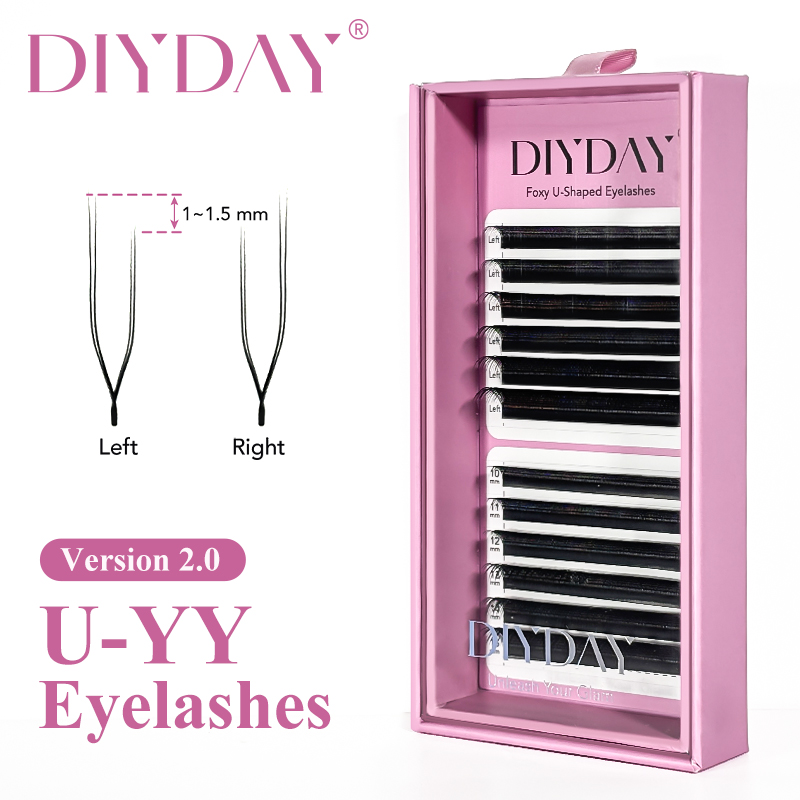 Eyelash Extension Volume Styles - DIYDAY Foxy U-YY Shaped Eyelash Extension