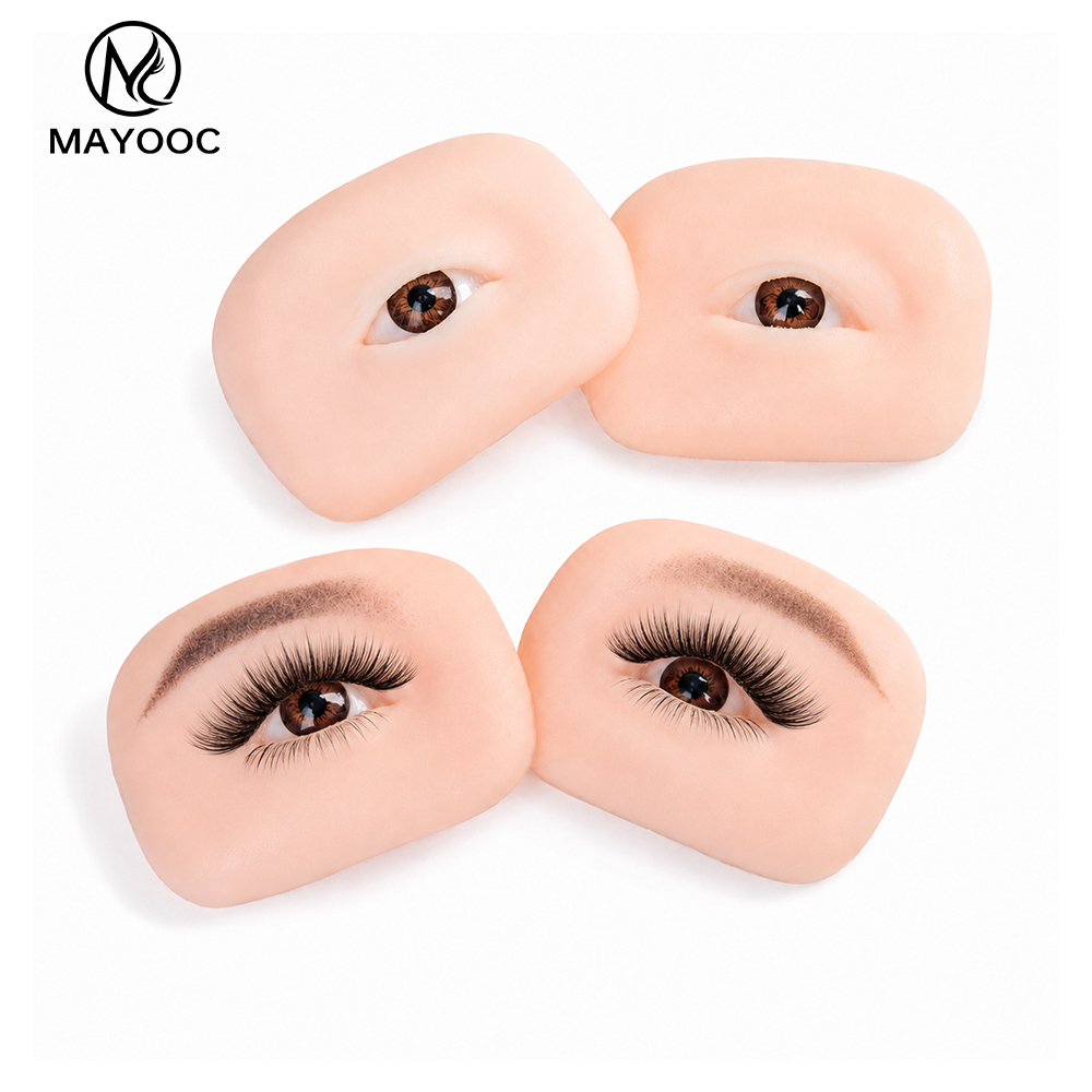 Eyelash Extension Doll Eye - Eyelash Extension Practice Mannequin Eyes Flat