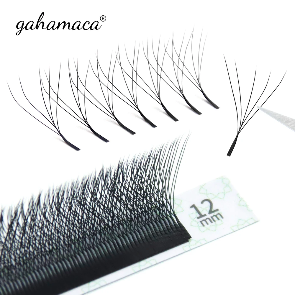 Eyelash Extension Volume Styles - GAHAMACA W-Shape Eyelash Extensions 3D/4D/5D Premade