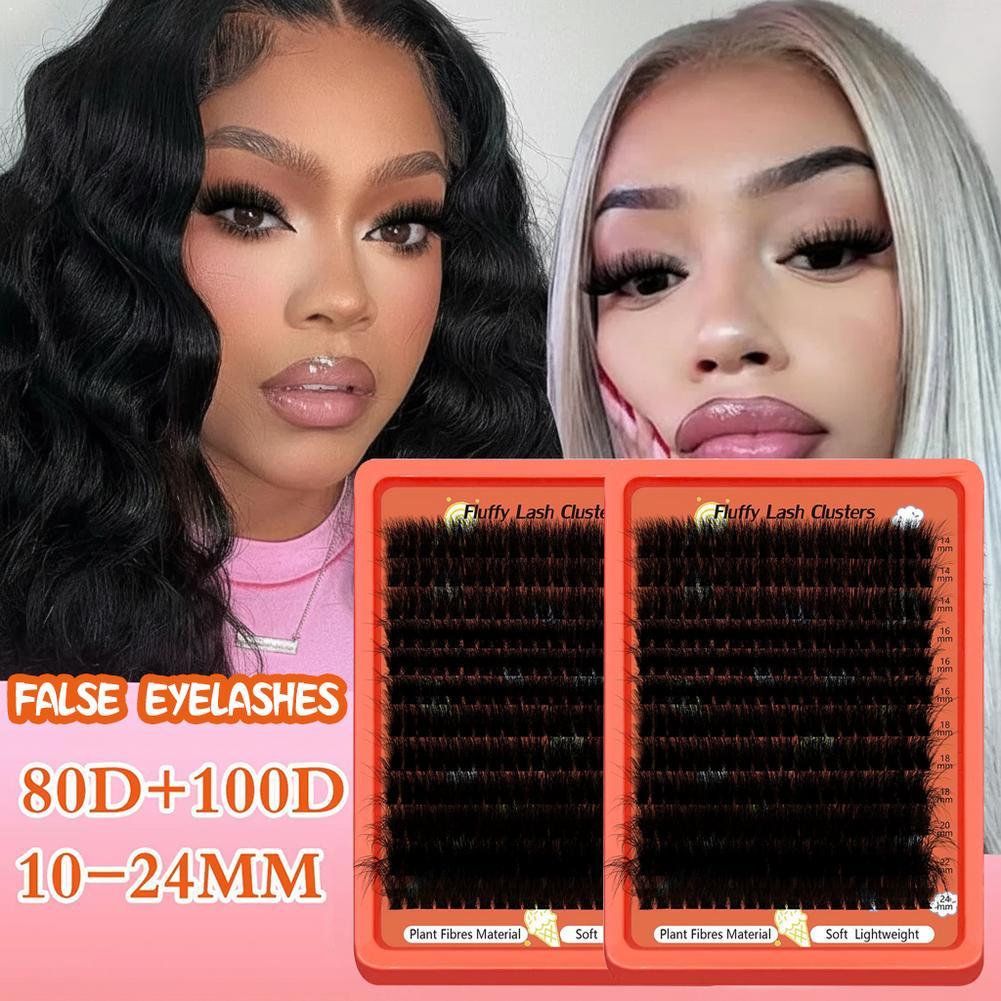 Mega Volume Lash - Russian Volume Lash Clusters Kit 80D