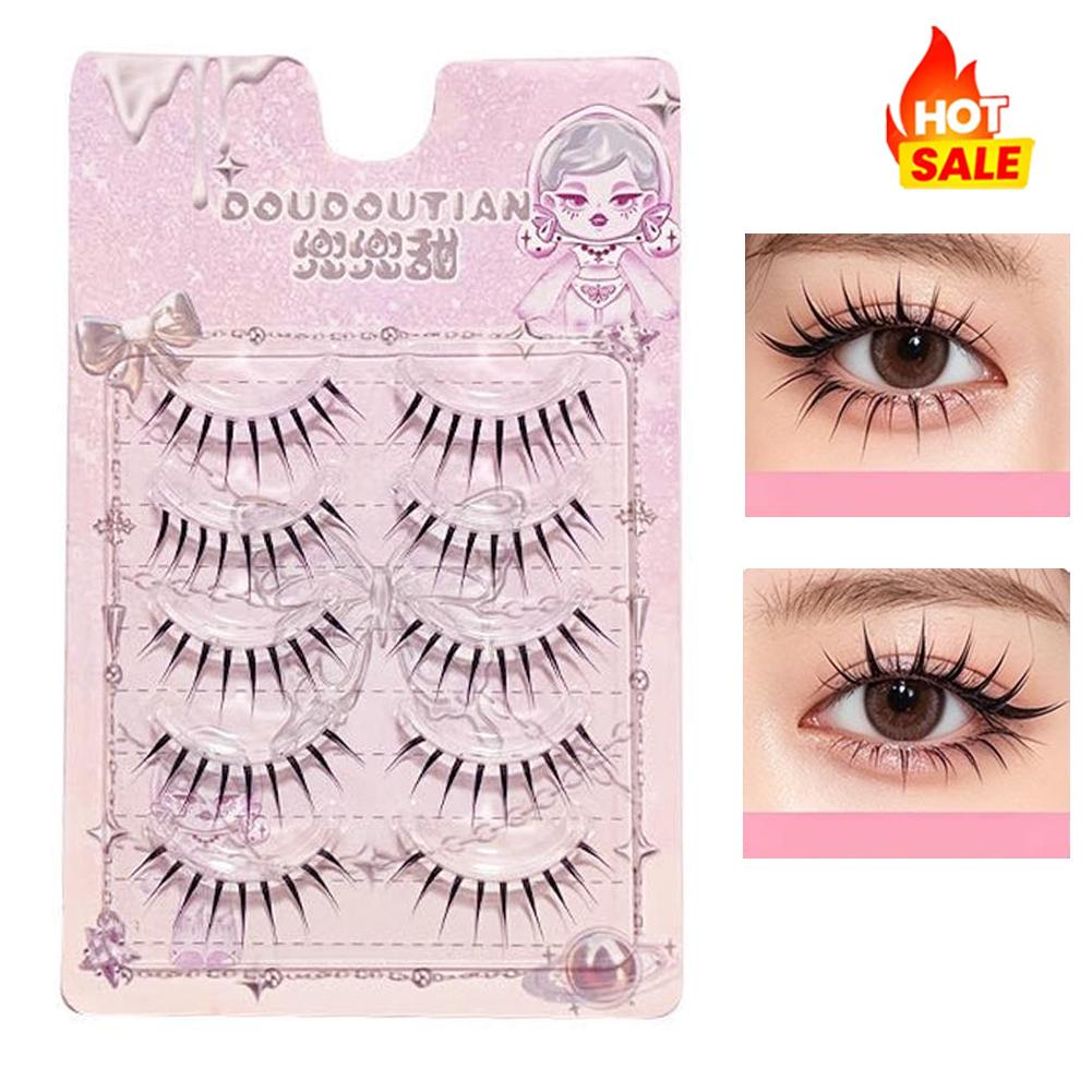 5 Pairs Natural False Eyelashe - Eyelash Extension Japanese Style 评论和价格
