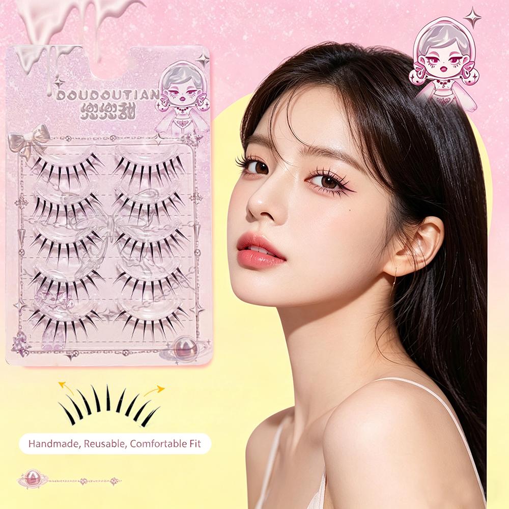 5 Pairs Natural False Eyelashe - Eyelash Extension Japanese Style 评论和价格