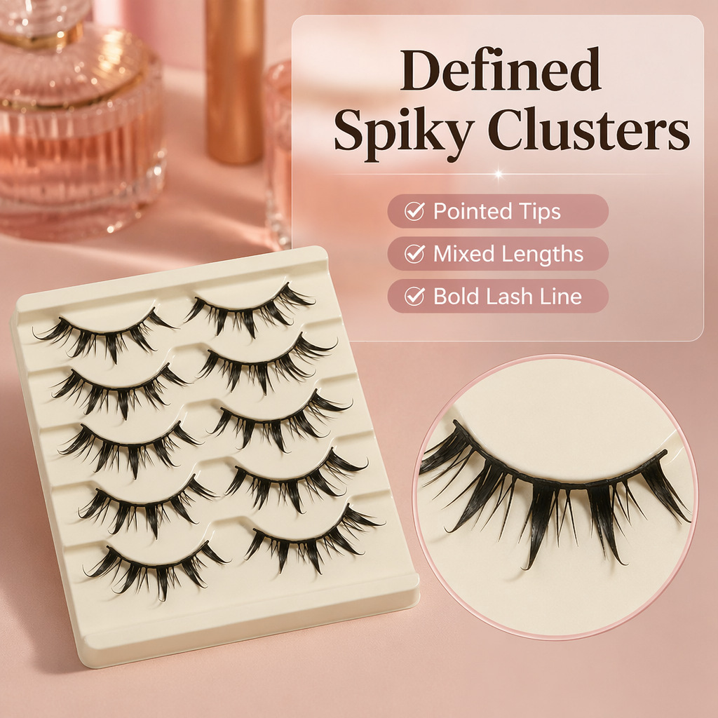 Cosplay Fake Eyelashes 5Pcs Li - Eyelash Extension Japanese Style 评论和价格