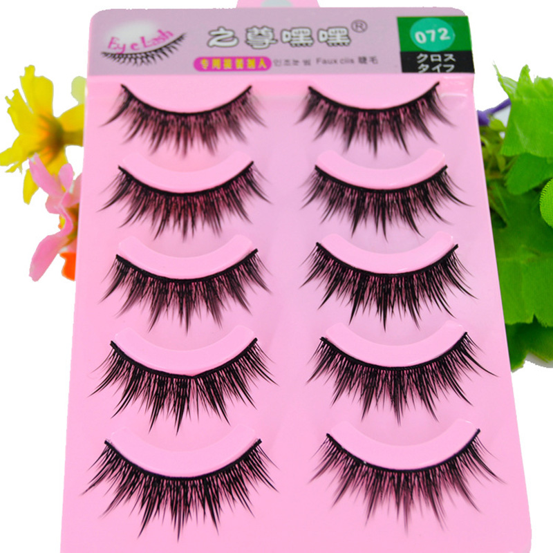 5 Pairs Long Thick Natural Jap - Eyelash Extension Japanese Style 评论和价格