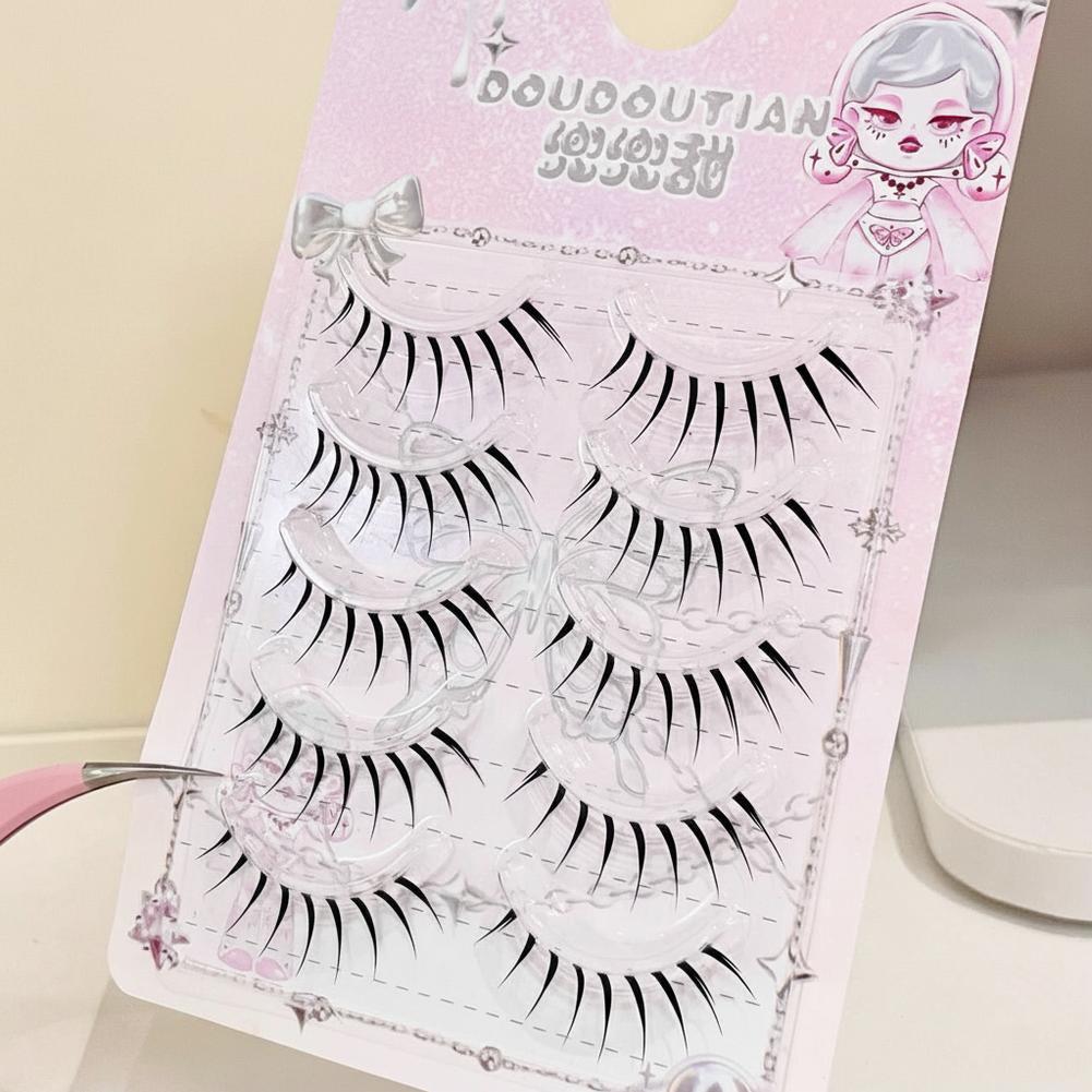 5 Pairs Natural False Eyelashe - Eyelash Extension Japanese Style 评论和价格