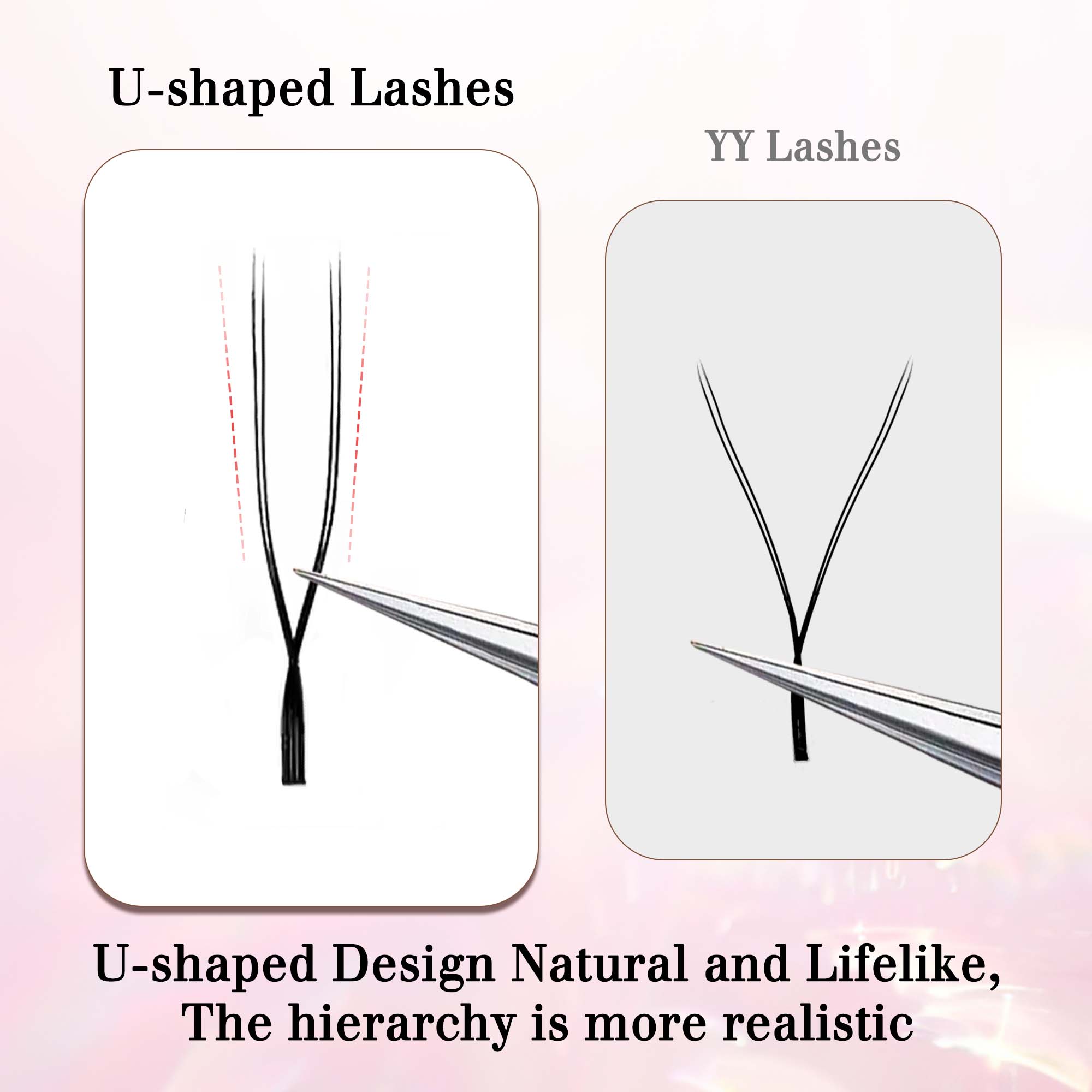 CoMango U Shaped Parallel Flow - Eyelash Extension Volume Styles 评论和价格