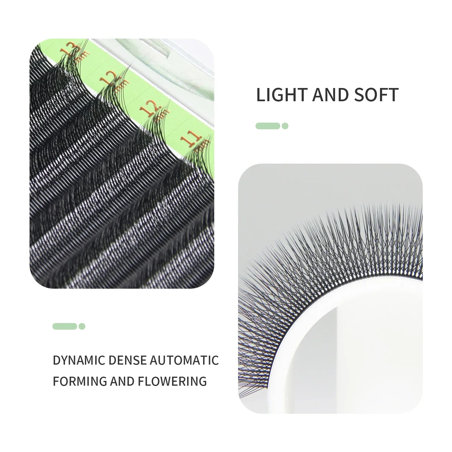 GLAMLASH 3D W Three-Core Shape - Eyelash Extension Volume Styles 评论和价格