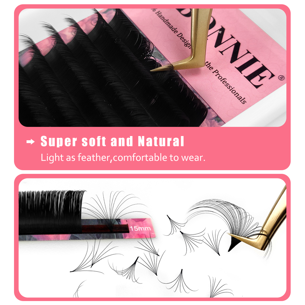 ABONNIE Matte Black Easy Fan L - Mega Volume Lash 评论和价格