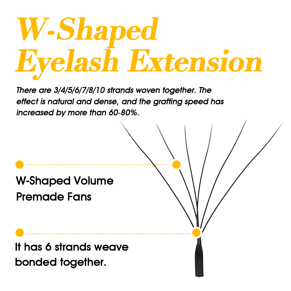 MASSCAKU W Shape Bloom  Eyelas - Eyelash Extension Volume Styles 评论和价格