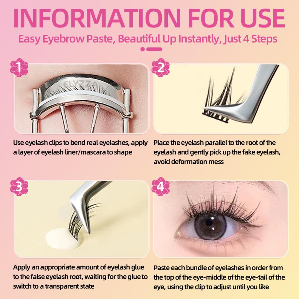 Wet Tip Comic Eye False Eyelas - Eyelash Extension Japanese Style 评论和价格