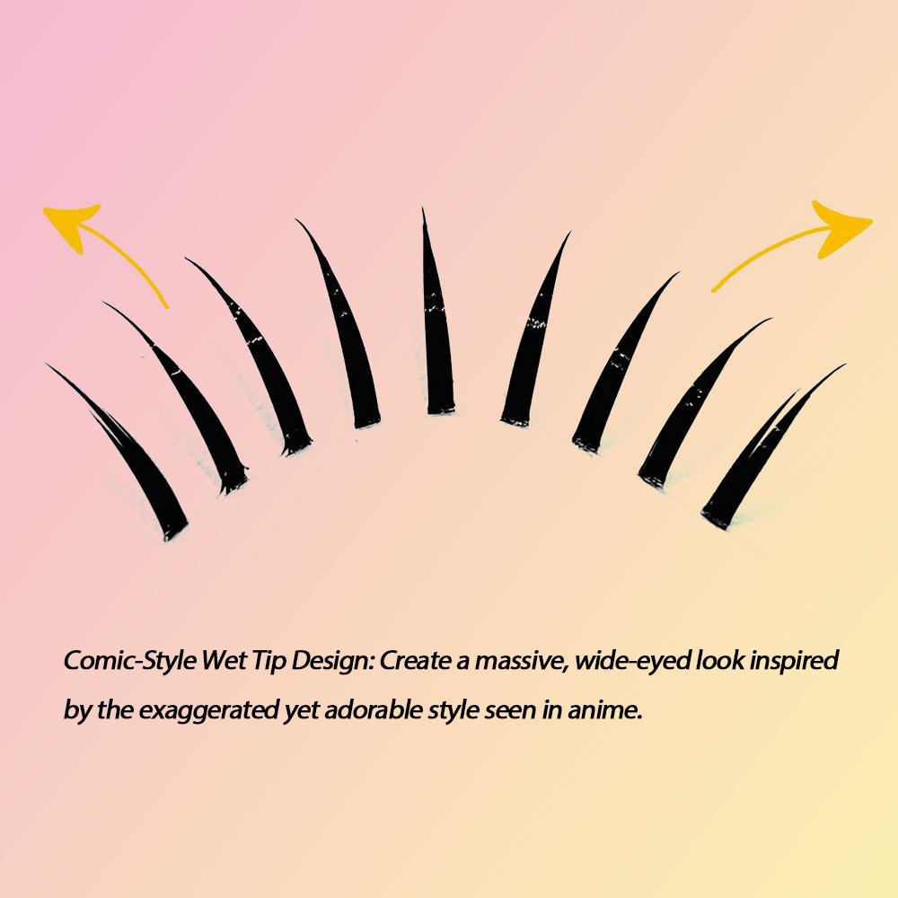Wet Tip Comic Eye False Eyelas - Eyelash Extension Japanese Style 评论和价格